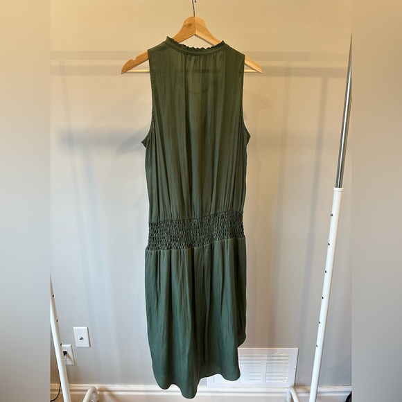 Gap army green sleeveless chiffon dress - Picture 4 of 4